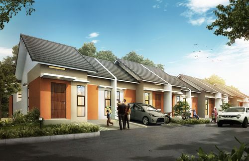 foto tampak rumah tipe Cattapa perumahan KARAWANG GREEN VILLAGE 3