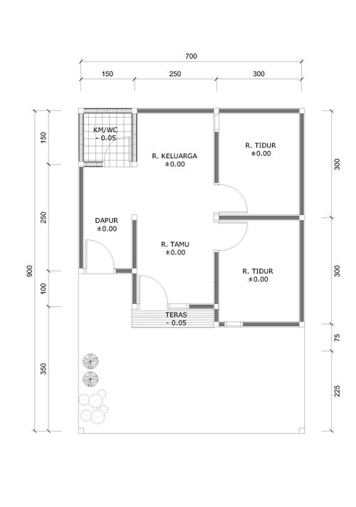 foto tampak rumah tipe 36 perumahan PERUM PONDOK ABADI 3