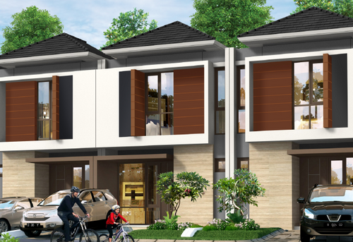 foto tampak rumah tipe NEW GRANDIS perumahan Perumahan CitraLake Sawangan, Depok, Jawa Barat