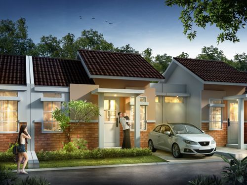 foto tampak rumah tipe LEIDEN perumahan CITRAHARMONI - CLUSTER ROTTERDAM