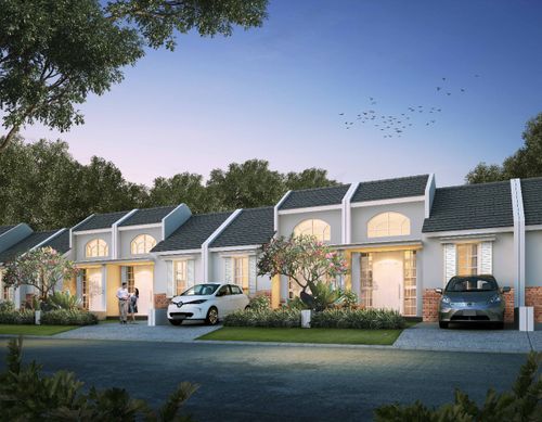 foto tampak rumah tipe NEO GOUDA perumahan CITRAHARMONI - CLUSTER ROTTERDAM