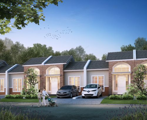 foto tampak rumah tipe BERGEN A perumahan CITRAHARMONI - CLUSTER ROTTERDAM