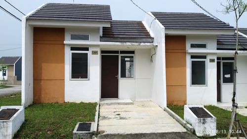 foto tampak rumah tipe TARUNI A perumahan TEVANA (CITRA MAJA RAYA)