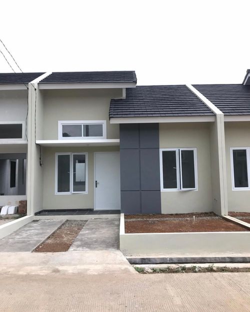 foto tampak rumah tipe RUBY perumahan PESONA CIPUTIH