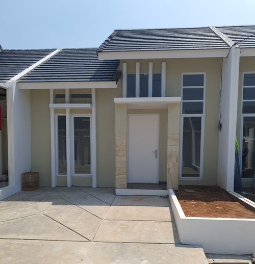 foto tampak rumah tipe EMERALD perumahan PESONA CIPUTIH