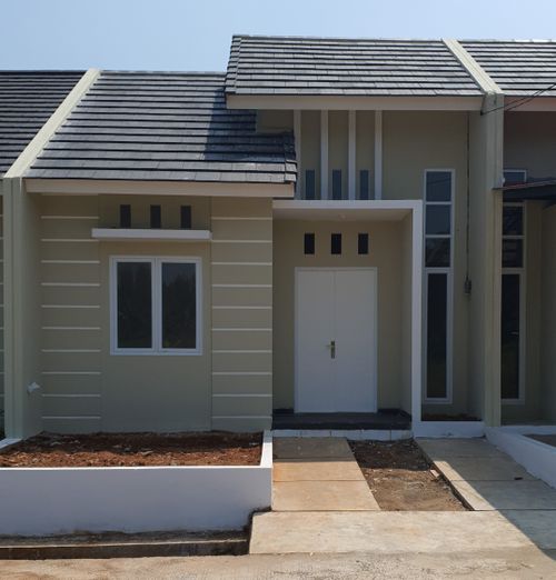 foto tampak rumah tipe SAPPHIRE perumahan PESONA CIPUTIH