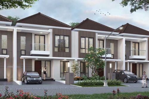 foto tampak rumah tipe 130/144 perumahan Cluster Taman Anggrek - GRAHA PADMA
