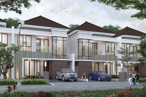 foto tampak rumah tipe 135/162 perumahan Cluster Taman Anggrek - GRAHA PADMA