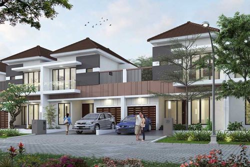 foto tampak rumah tipe 149/180 perumahan Cluster Taman Anggrek - GRAHA PADMA