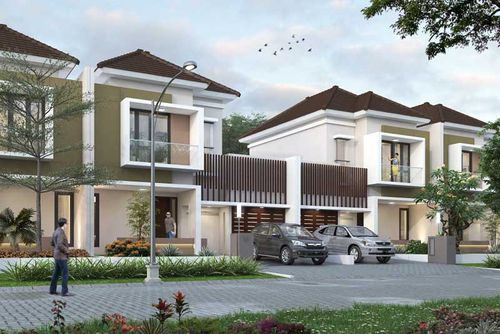 foto tampak rumah tipe 162/200 perumahan Cluster Taman Anggrek - GRAHA PADMA