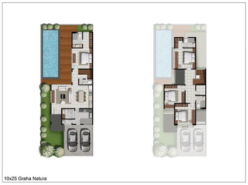 foto denah rumah tipe Iris perumahan GRAHA NATURA 1