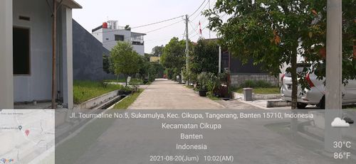 foto posisi tengah perumahan CITRA RAYA CLUSTER BIZHOME TOURMALINE