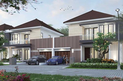 foto tampak rumah tipe 198/240 perumahan Cluster Taman Anggrek - GRAHA PADMA
