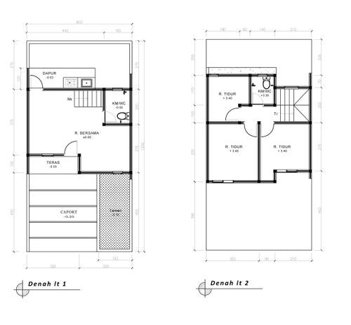foto denah rumah tipe 60 Compact perumahan G-Land Ciwastra Park