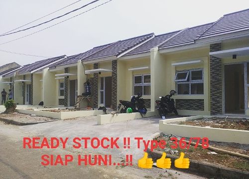 foto tampak rumah tipe T36 perumahan Sawangan Residence Ideal