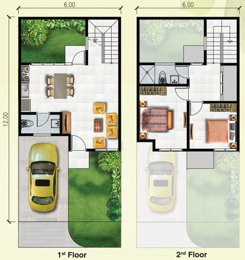 foto denah rumah tipe SANDERS perumahan ADELAIDE GRAND PAKUWON