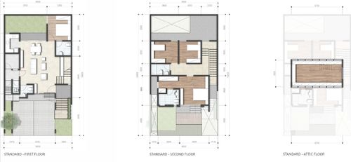 foto denah rumah tipe Caelus D6/18 perumahan Caelus