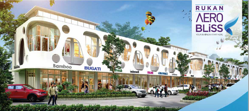 foto tampak rumah tipe AEROBLISS perumahan AEROWORLD 8, CitraGarden City, Jakarta Barat