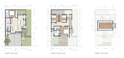 foto denah rumah tipe Caelus 8 Corner D12/15 perumahan Caelus