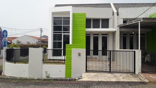 foto tampak rumah tipe 36 RUSSELIA KHS perumahan REGENSI MELATI MAS 2