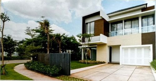 foto tampak rumah tipe Nature Sudut perumahan CitraGarden BMW