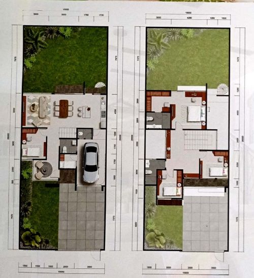 foto denah rumah tipe Nature Sudut perumahan CitraGarden BMW