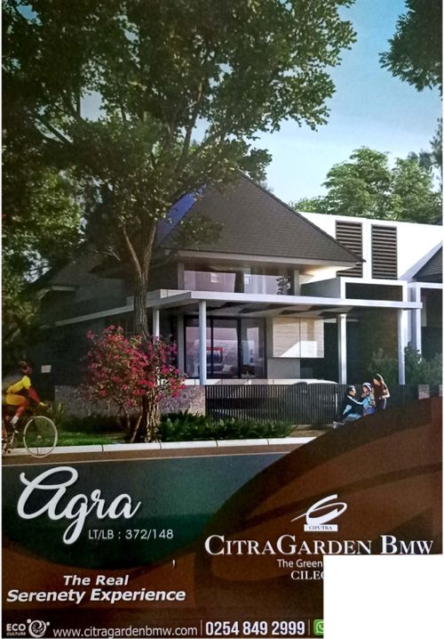 foto tampak rumah tipe Agra Khusus perumahan CitraGarden BMW