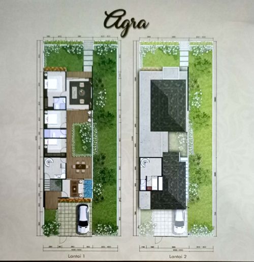 foto denah rumah tipe Agra Khusus perumahan CitraGarden BMW