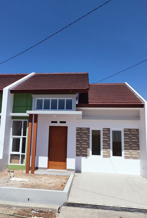 foto tampak rumah tipe 54/112 perumahan Garden City 2