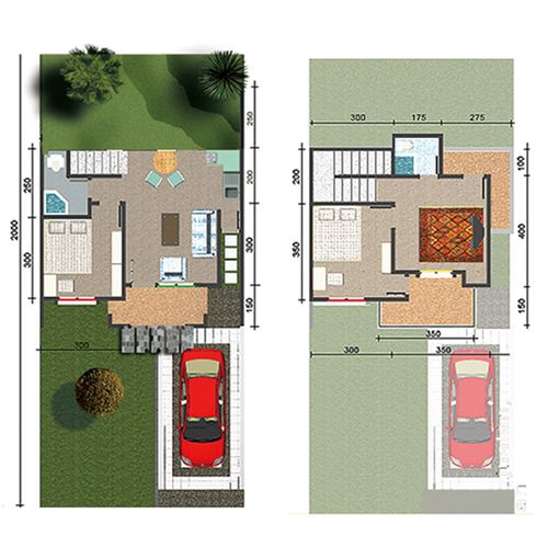 foto denah rumah tipe 85 perumahan LAZIO RESIDENCE