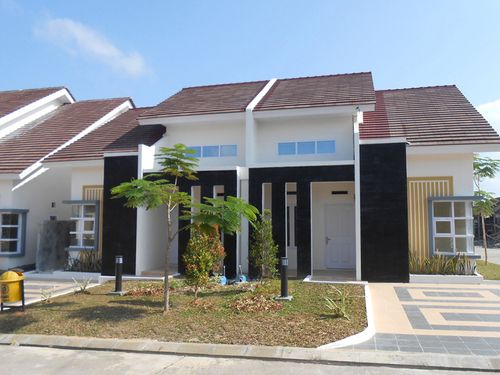 foto tampak rumah tipe 67 perumahan LAZIO RESIDENCE
