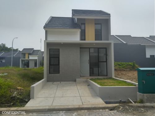 foto tampak rumah tipe 30/50 perumahan Naraya Park