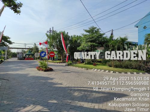 foto gerbang perumahan The Quality Garden Residence