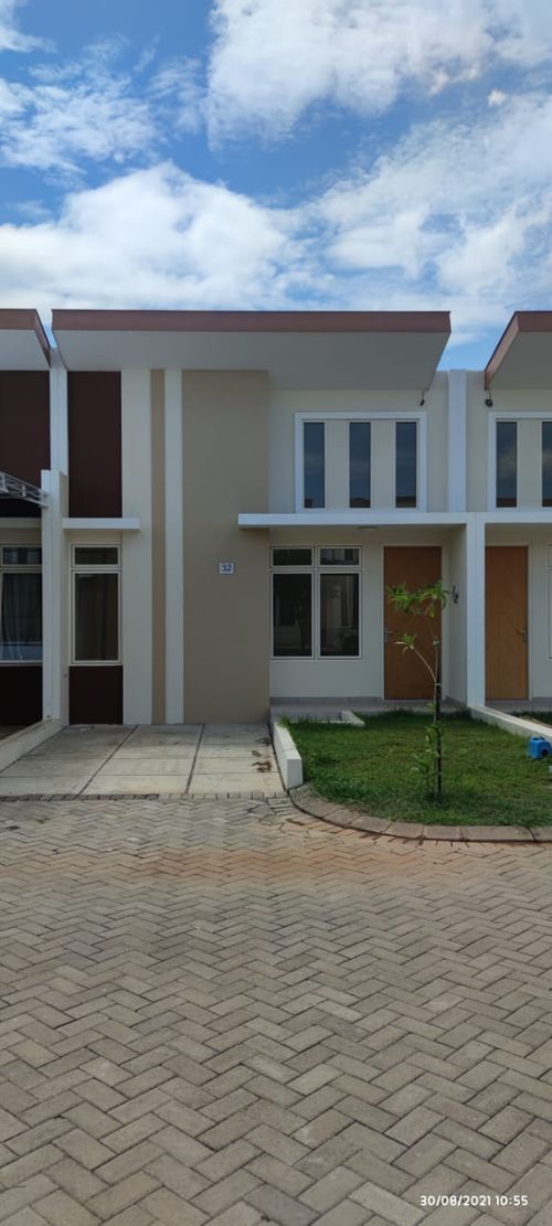 foto tampak rumah tipe Groove perumahan De Serena