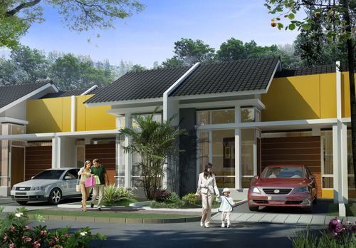 foto tampak rumah tipe Modern 1 Khusus perumahan CitraRaya City Cluster Terrace Hill