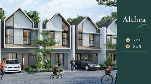 foto tampak rumah tipe ALTHEA-A (5x8) perumahan EASTERNPARK RESIDENCE