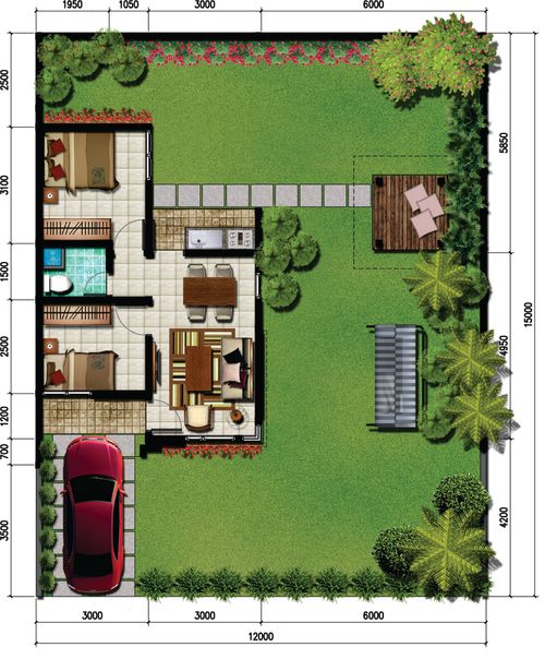 foto denah rumah tipe Elegant Standard perumahan CitraRaya City Cluster Terrace Hill
