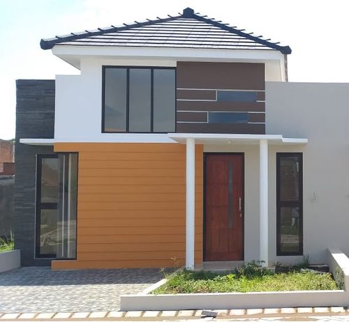 foto tampak rumah tipe 40/72 perumahan GRAND BANDARA
