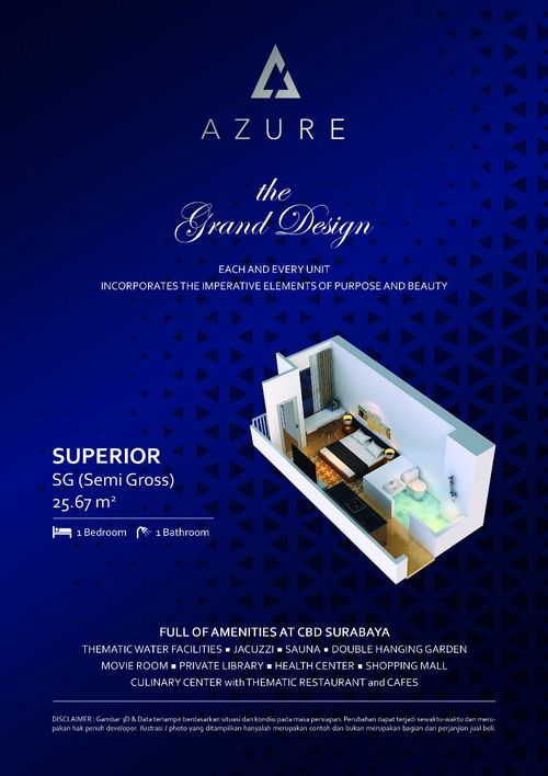 foto denah rumah tipe SUPERIOR perumahan Apartemen Klaska Residence