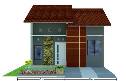 foto tampak rumah tipe 36 perumahan CAHAYA RESIDENCE 12