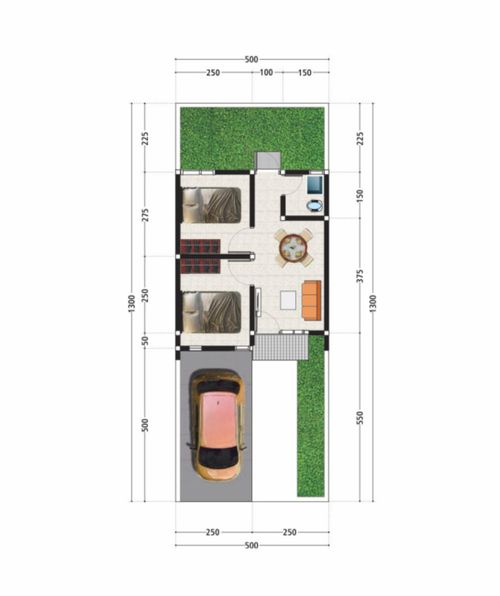 foto denah rumah tipe Sporty perumahan PERMATA SPORTIVO