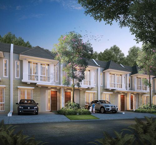 foto tampak rumah tipe Tritona perumahan CitraGran Cibubur - Danehill