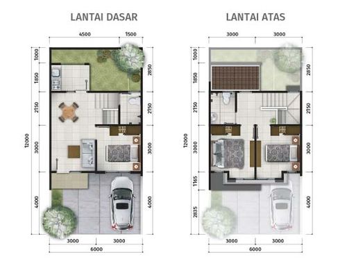 foto denah rumah tipe Tritona perumahan CitraGran Cibubur - Danehill
