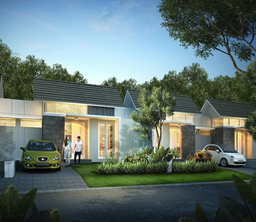 foto tampak rumah tipe KINGSTONE perumahan CITRAHARMONI - CLUSTER STAMFORD