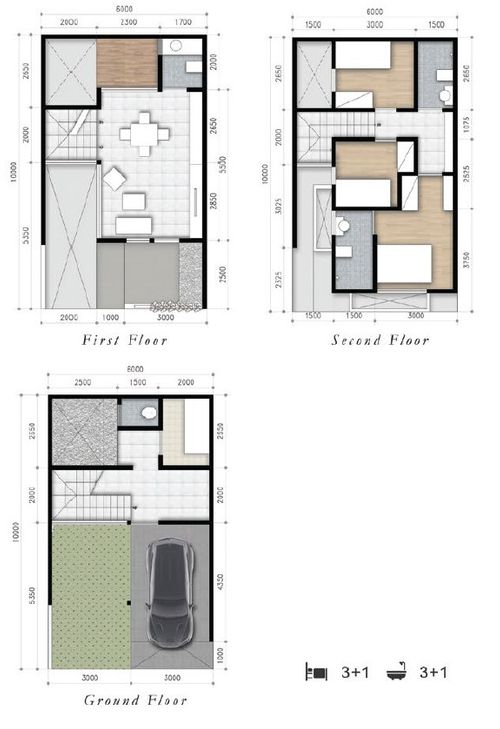 foto denah rumah tipe Whelford 6x10 perumahan Whelford