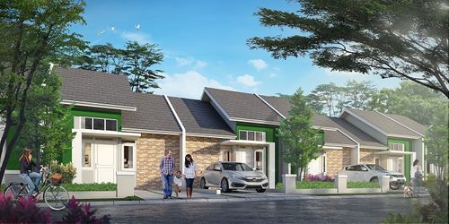 foto tampak rumah tipe MELIA 3 BLV perumahan CitraIndah City