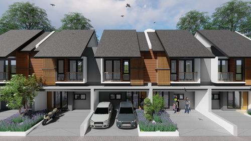 foto tampak rumah tipe Ruby perumahan NAIRA RESIDENCE SERPONG