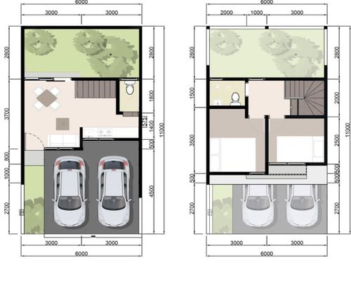 foto denah rumah tipe Ruby perumahan NAIRA RESIDENCE SERPONG