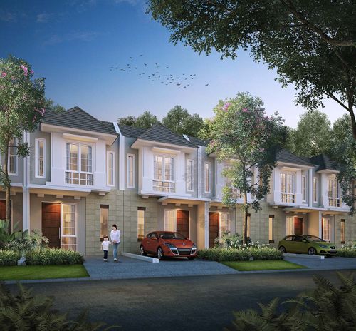 foto tampak rumah tipe Clarkia perumahan CitraGran Cibubur - Danehill
