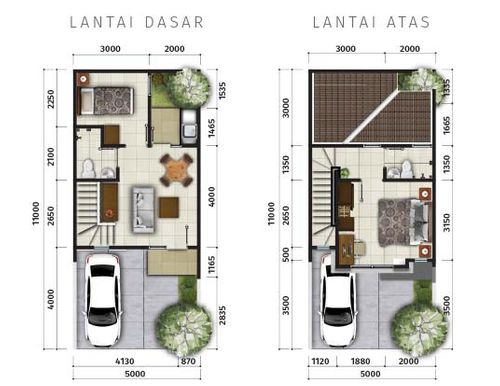 foto denah rumah tipe Clarkia perumahan CitraGran Cibubur - Danehill